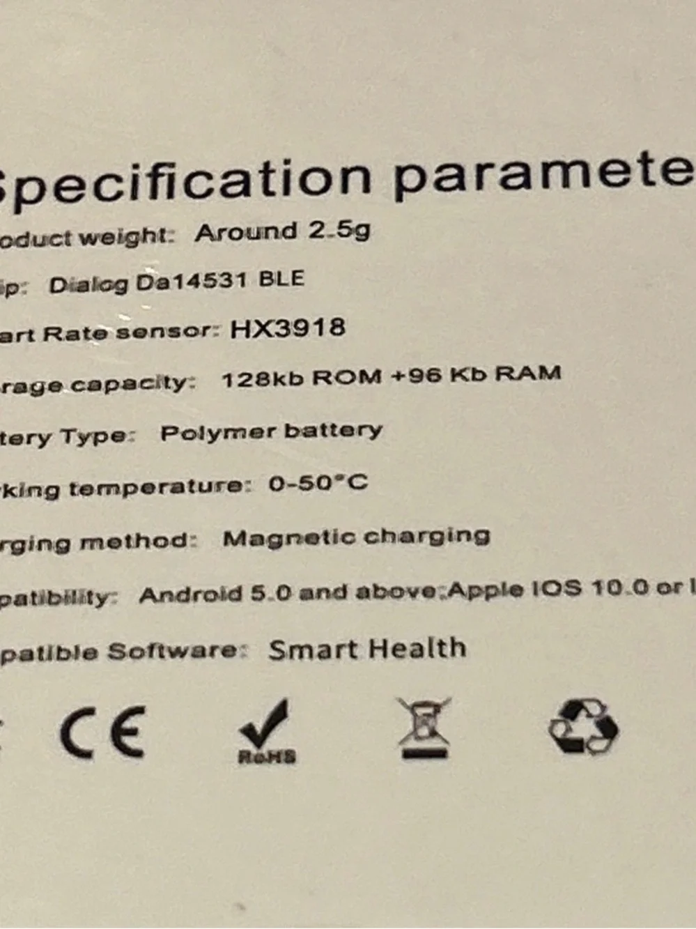 Smart Ring Basic Parameters Stainless Steel Waterproof(5ATM) Size 9 Gold